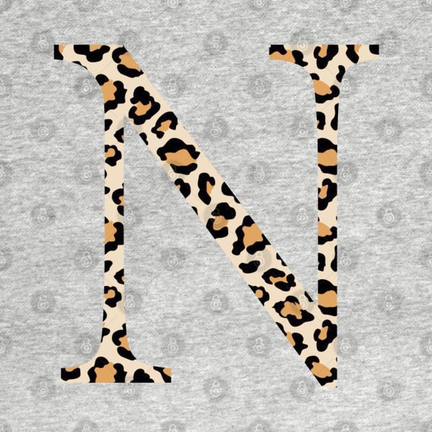 Nu N Cheetah Greek Letter by AdventureFinder